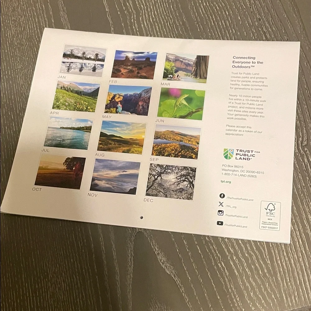 2026 Calendar - Nature Scenes